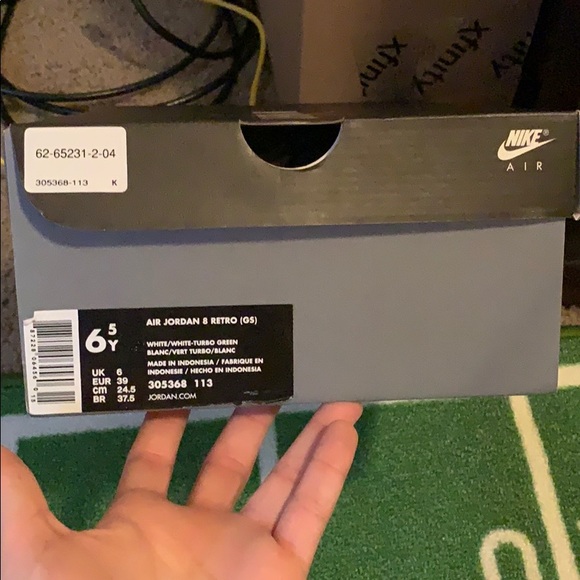 Jordan 8’s South Beach Color Way Size 6.5Y - Picture 4 of 4